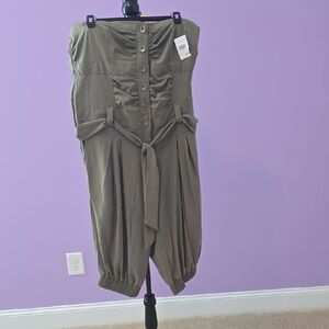 Stylish Olive Green Women's Jumpsuit
